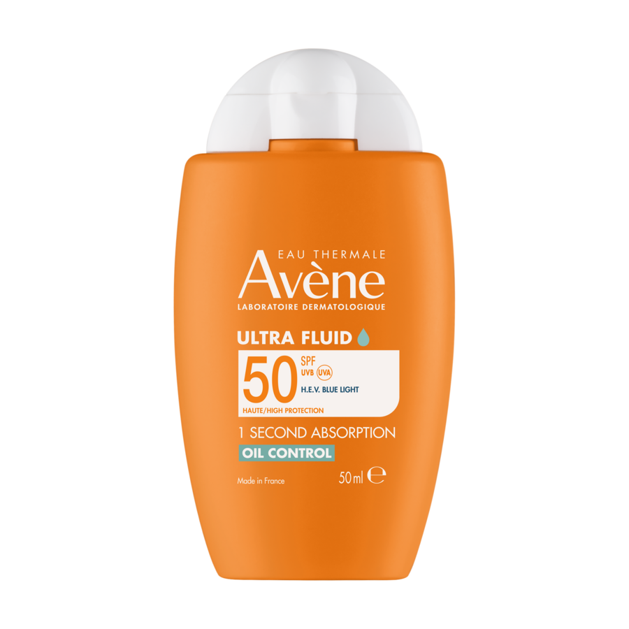 Flacon original Avène Ultra Fluid Oil Control SPF50